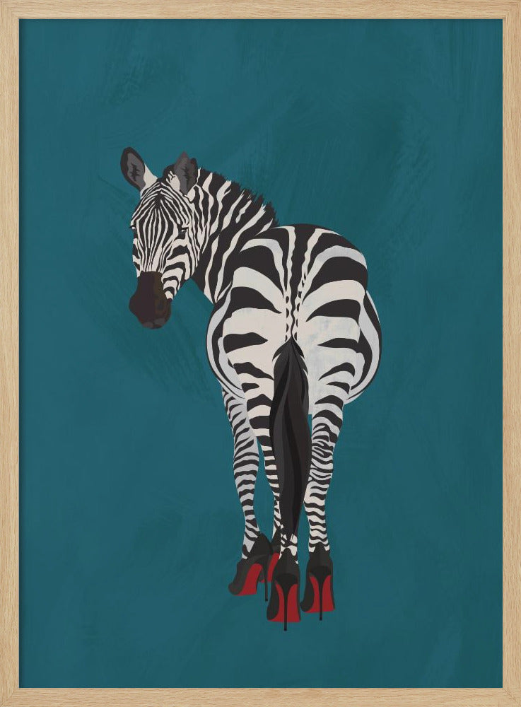 Zebra heels - Poster / Art Print