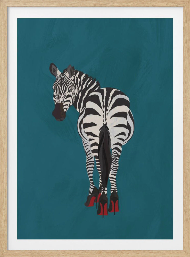 Zebra heels - Poster / Art Print