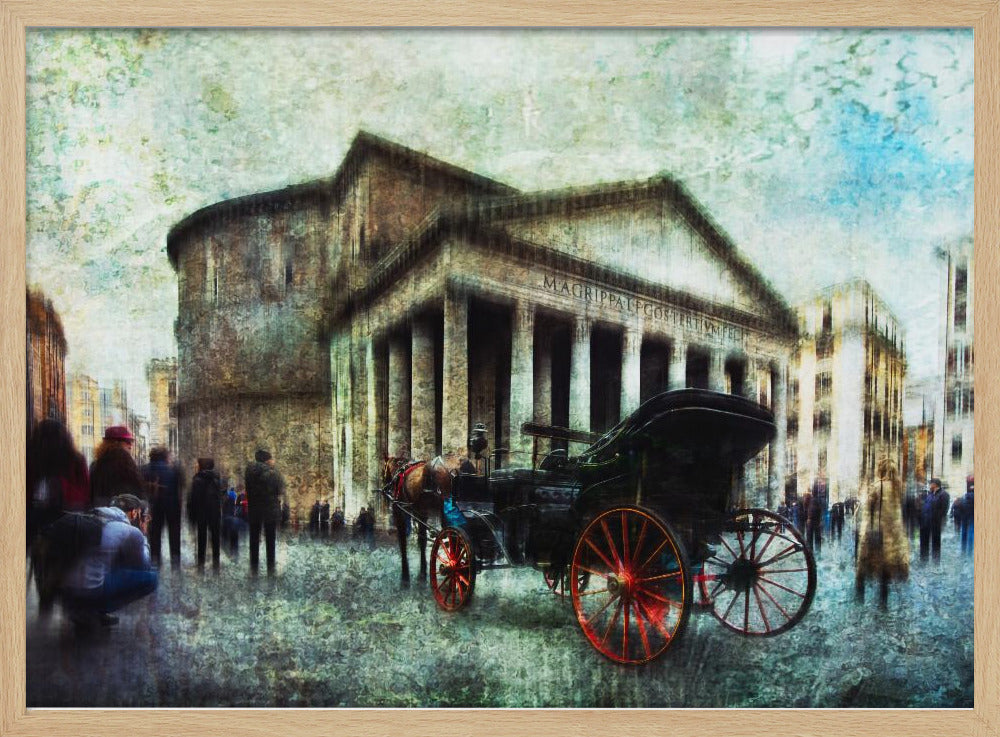 Carriage with horse - Poster / Art Print