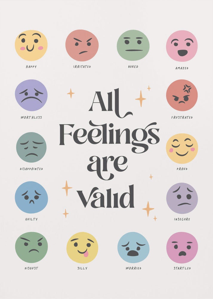 All Feelings Are Valid No2 - Poster / Art Print