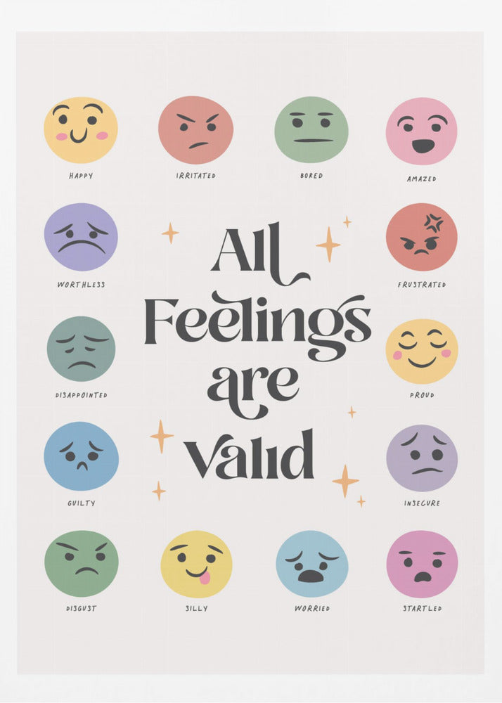 All Feelings Are Valid No2 - Poster / Art Print