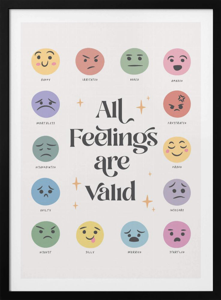 All Feelings Are Valid No2 - Poster / Art Print