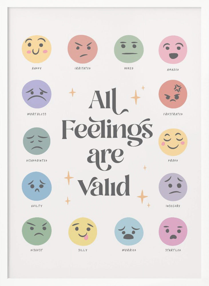 All Feelings Are Valid No2 - Poster / Art Print