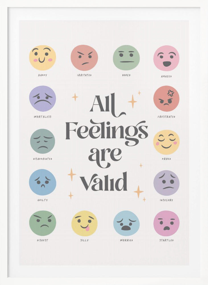 All Feelings Are Valid No2 - Poster / Art Print