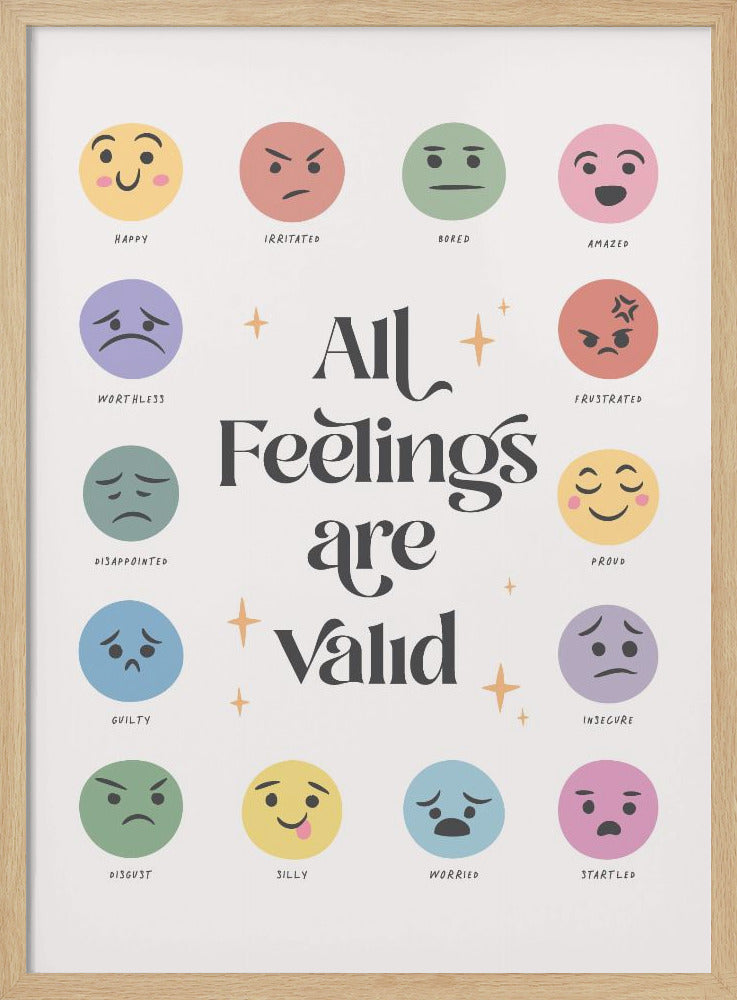 All Feelings Are Valid No2 - Poster / Art Print