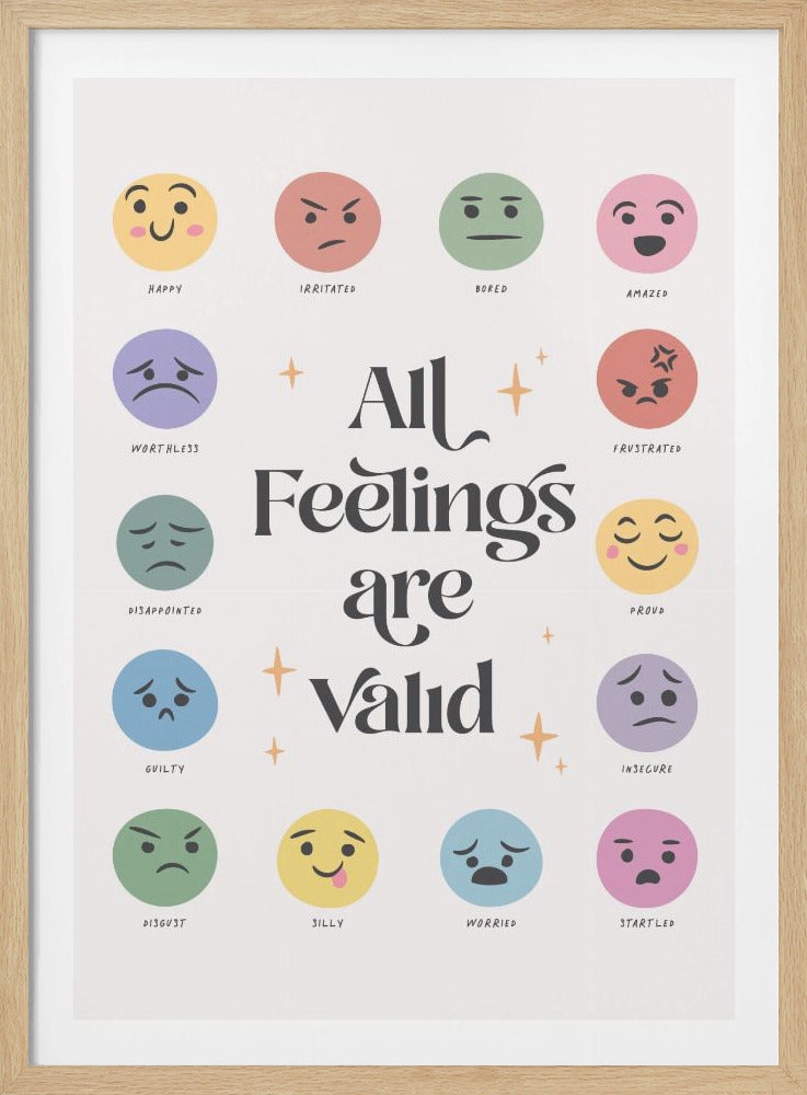 All Feelings Are Valid No2 - Poster / Art Print