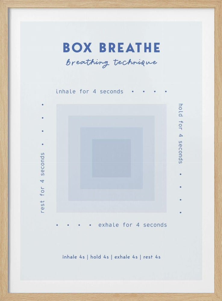 Box Breathe - Poster / Art Print