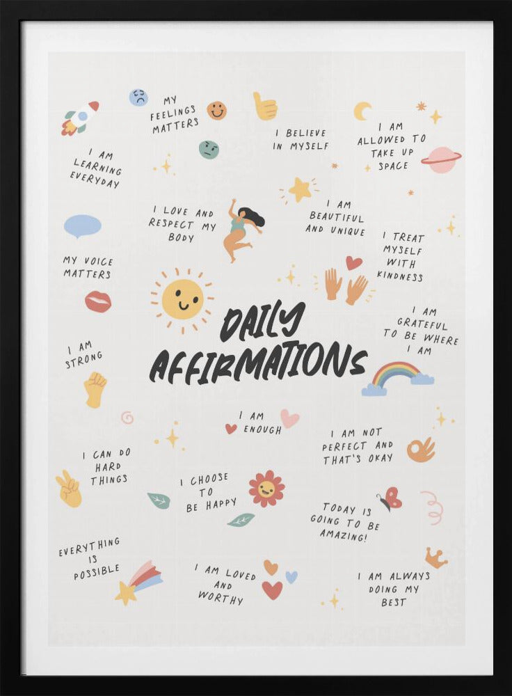 Daily Affirmations No2 - Poster / Art Print