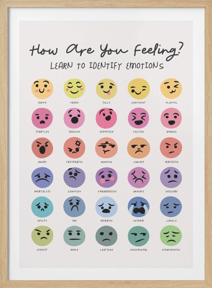 Feeling Chart - Poster / Art Print