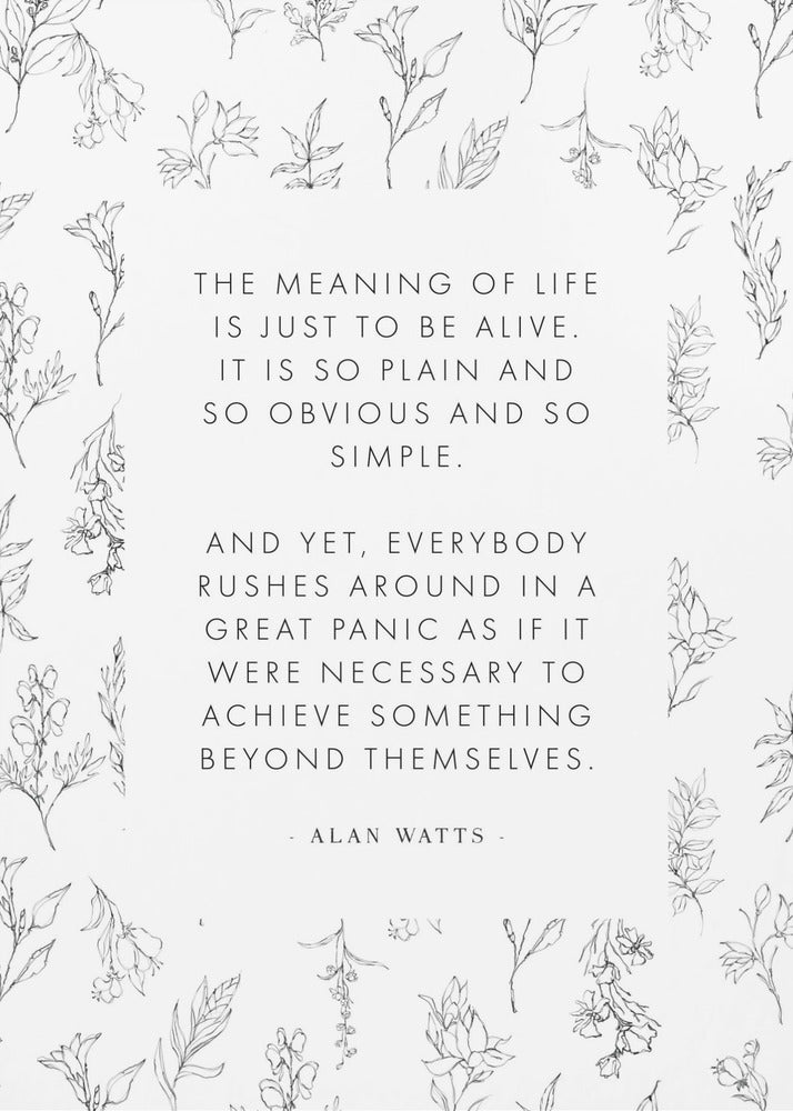 Alanwatts - Poster / Art Print