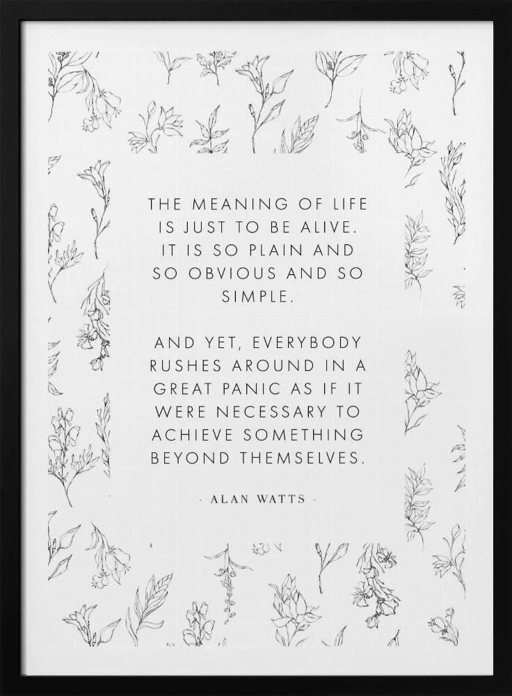 Alanwatts - Poster / Art Print