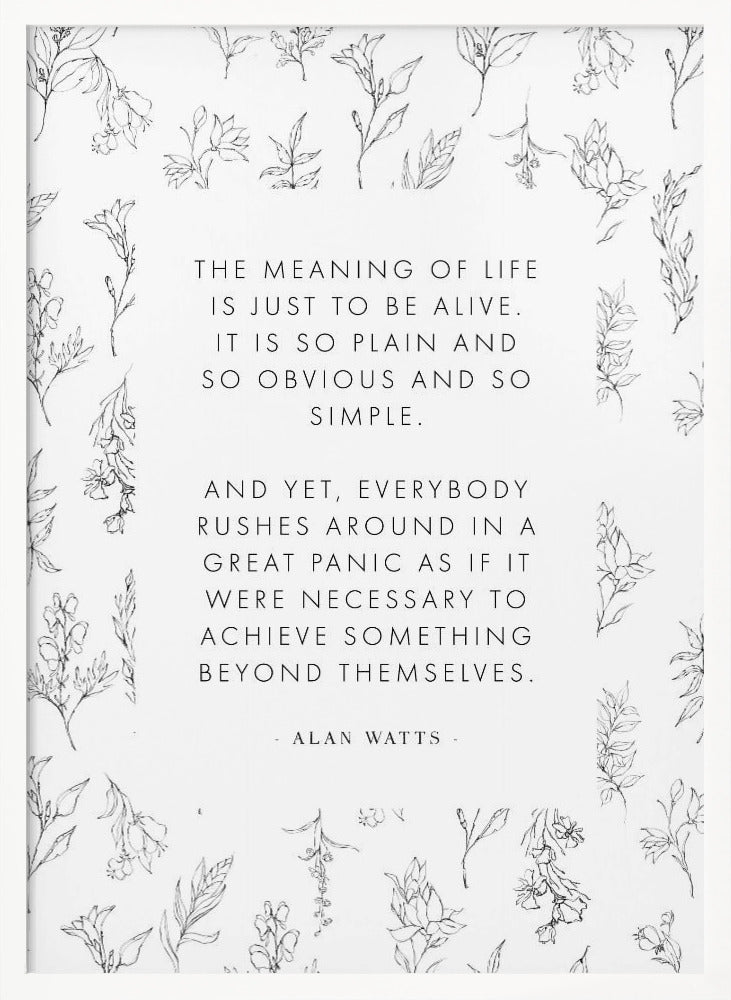 Alanwatts - Poster / Art Print
