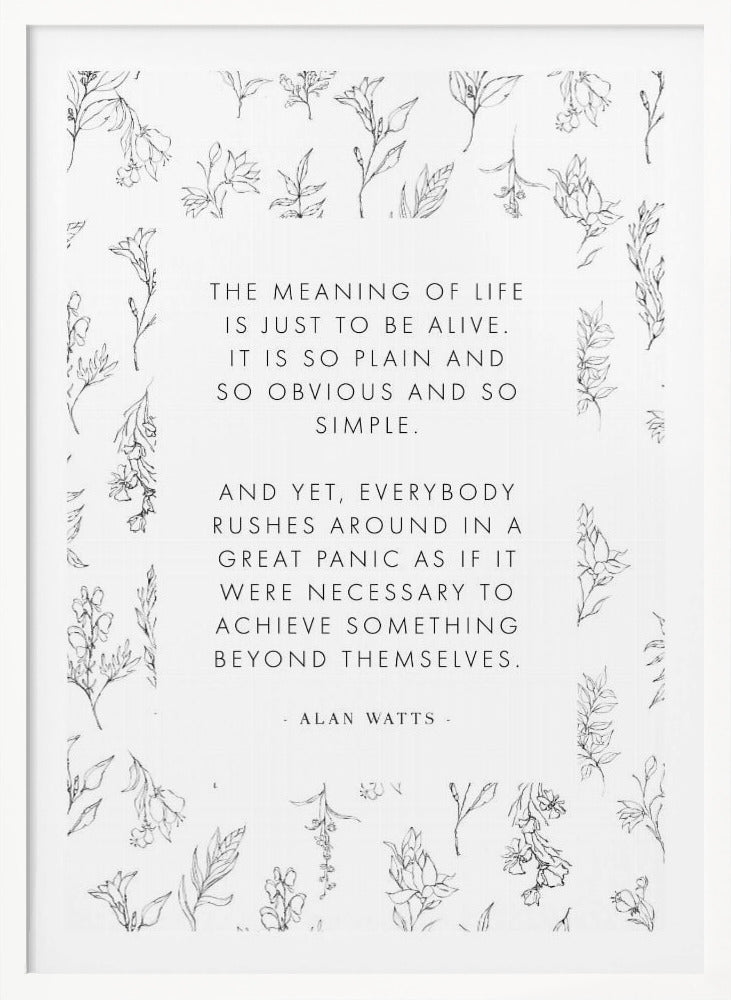 Alanwatts - Poster / Art Print