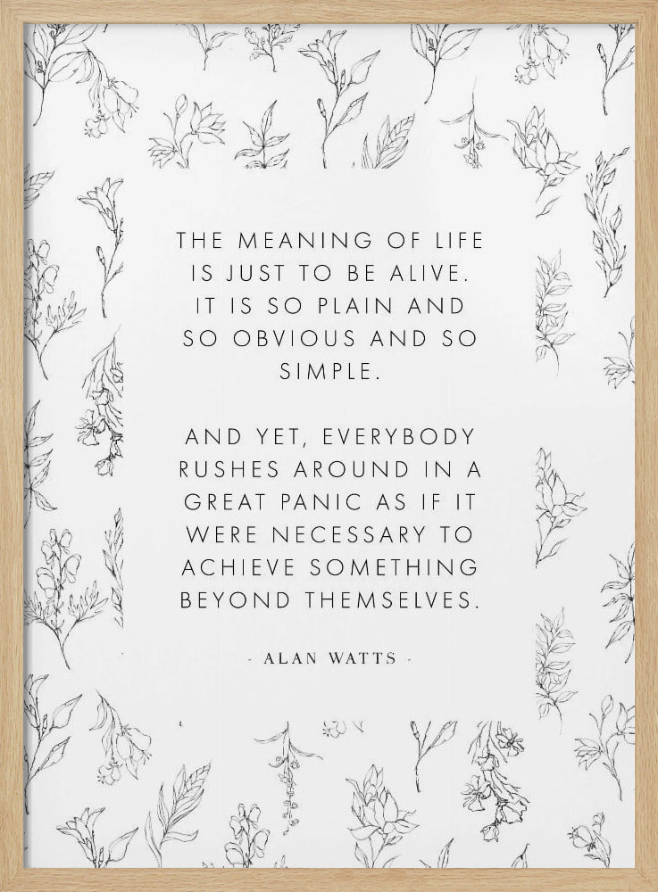 Alanwatts - Poster / Art Print