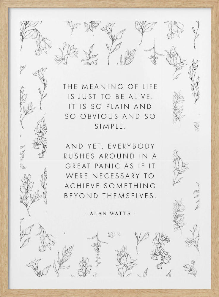 Alanwatts - Poster / Art Print