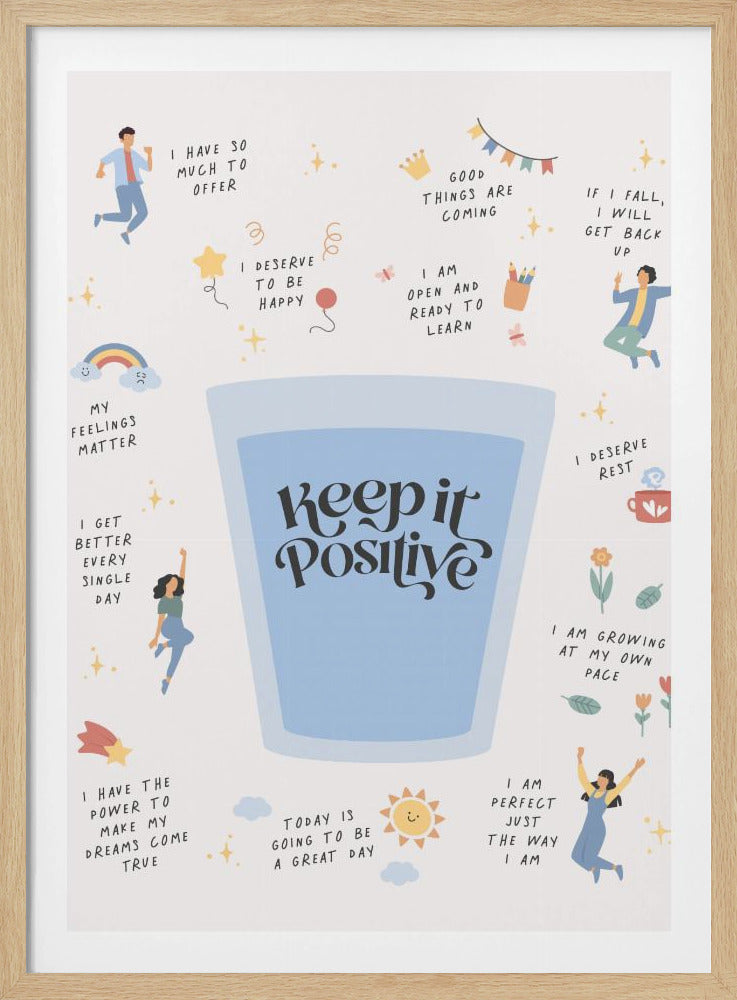 Keeptitpositive - Poster / Art Print