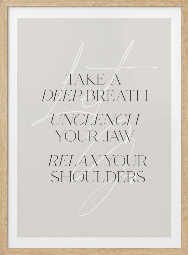 Relax - Poster / Art Print