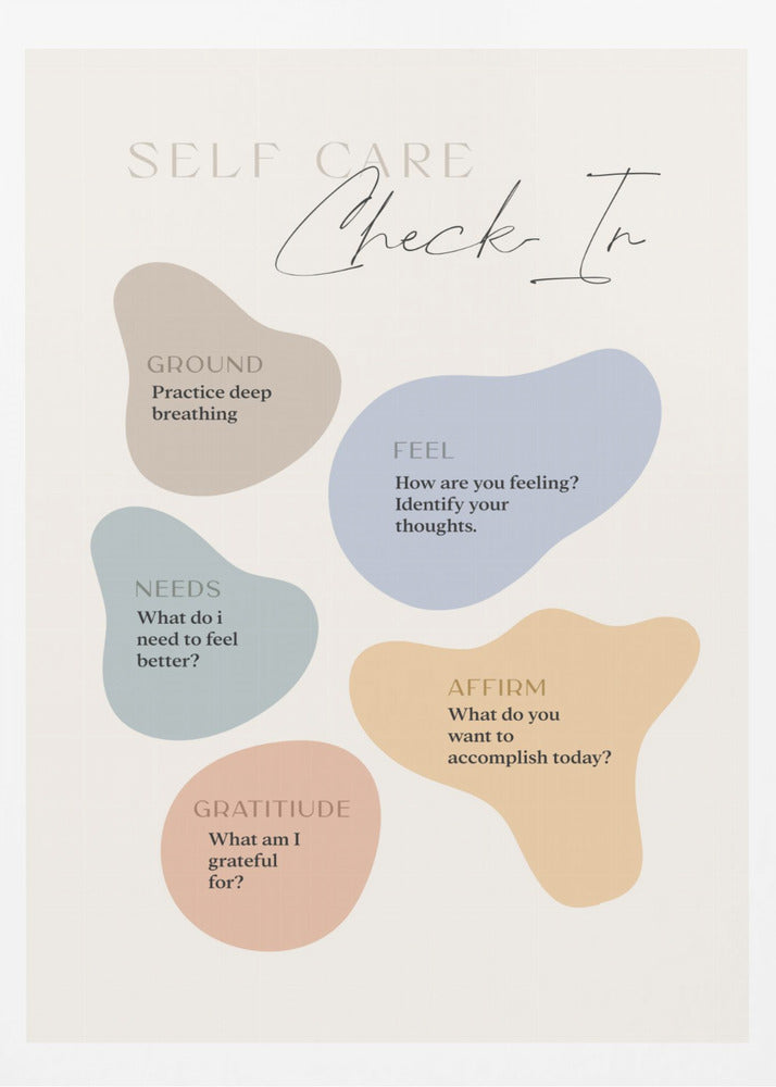 Self Care Checkin - Poster / Art Print