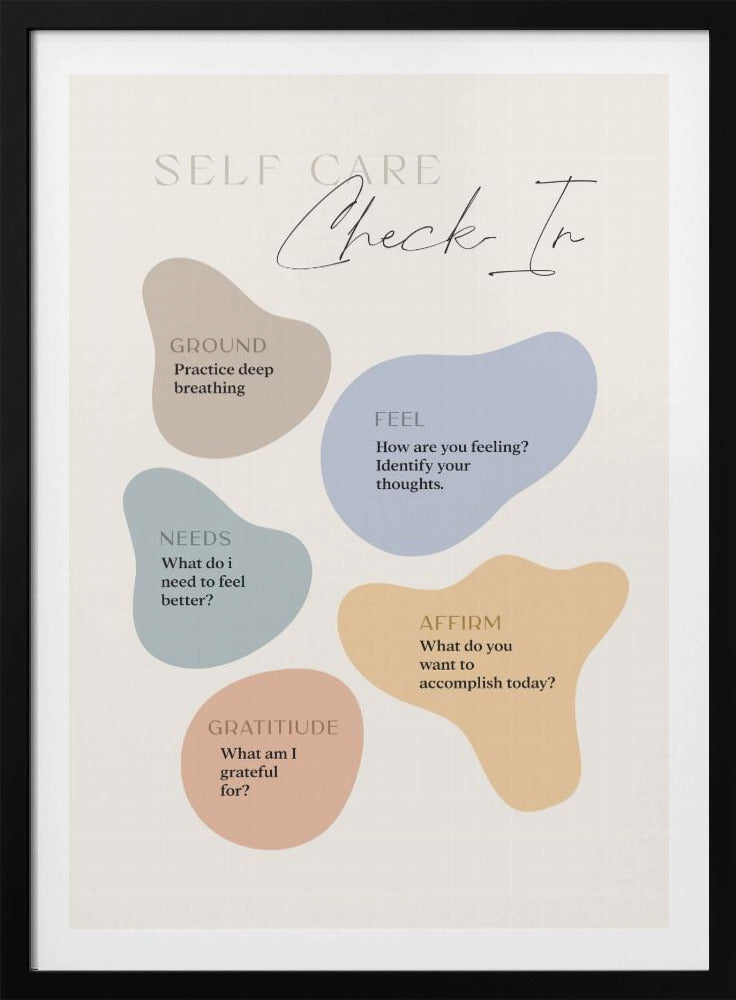 Self Care Checkin - Poster / Art Print