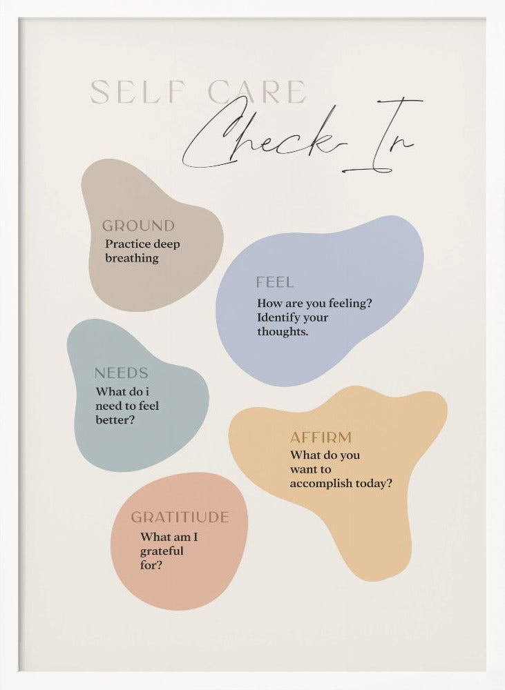 Self Care Checkin - Poster / Art Print
