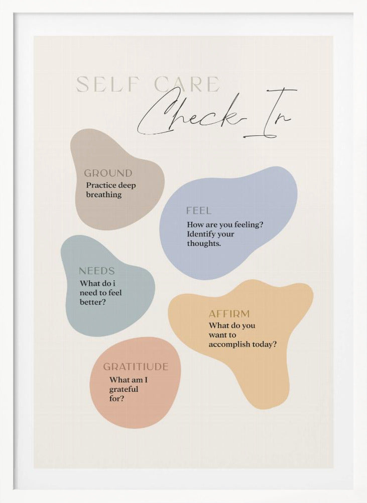 Self Care Checkin - Poster / Art Print