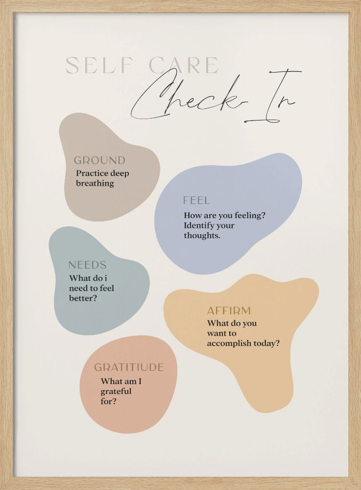 Self Care Checkin - Poster / Art Print