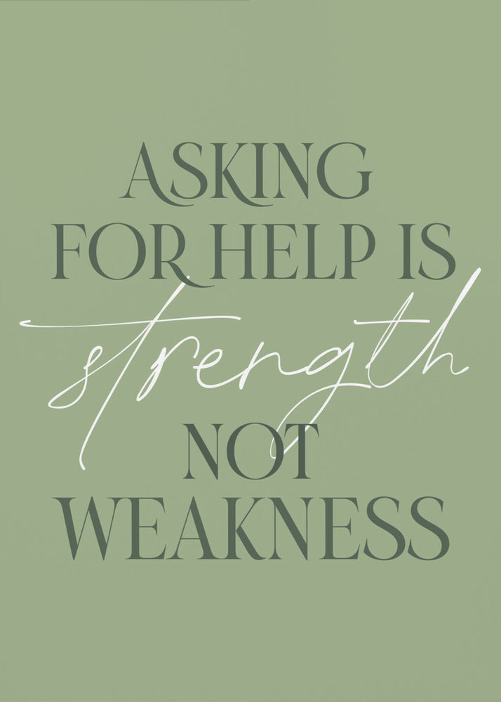 Asking Help - Poster / Art Print