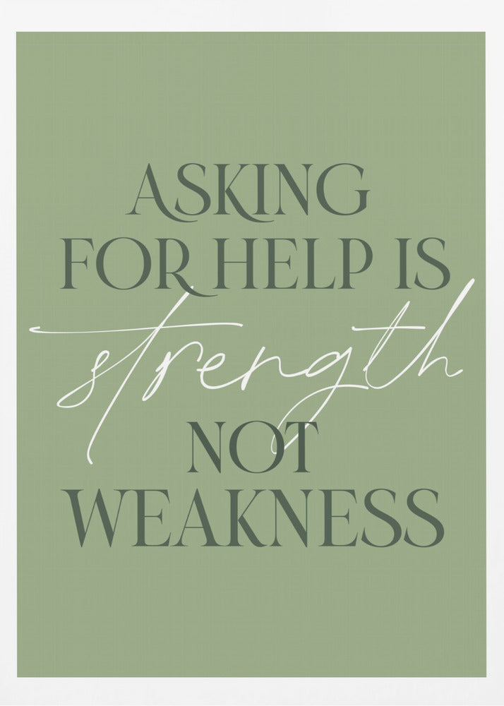 Asking Help - Poster / Art Print