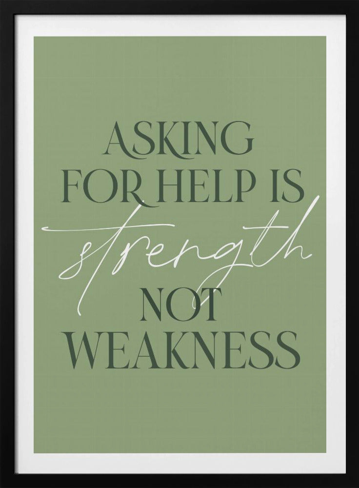 Asking Help - Poster / Art Print