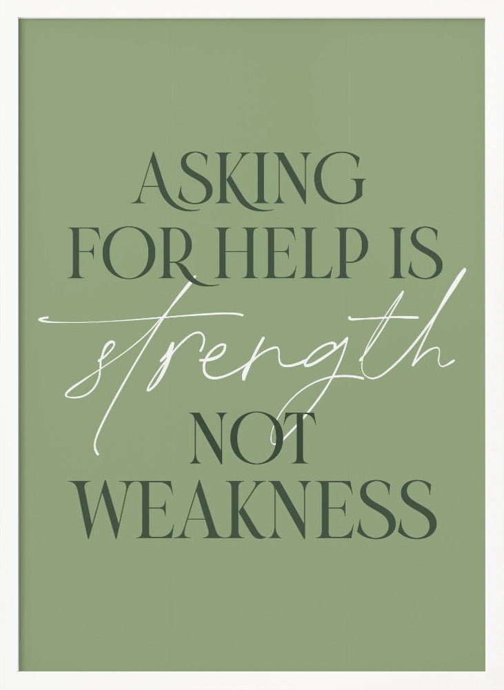 Asking Help - Poster / Art Print