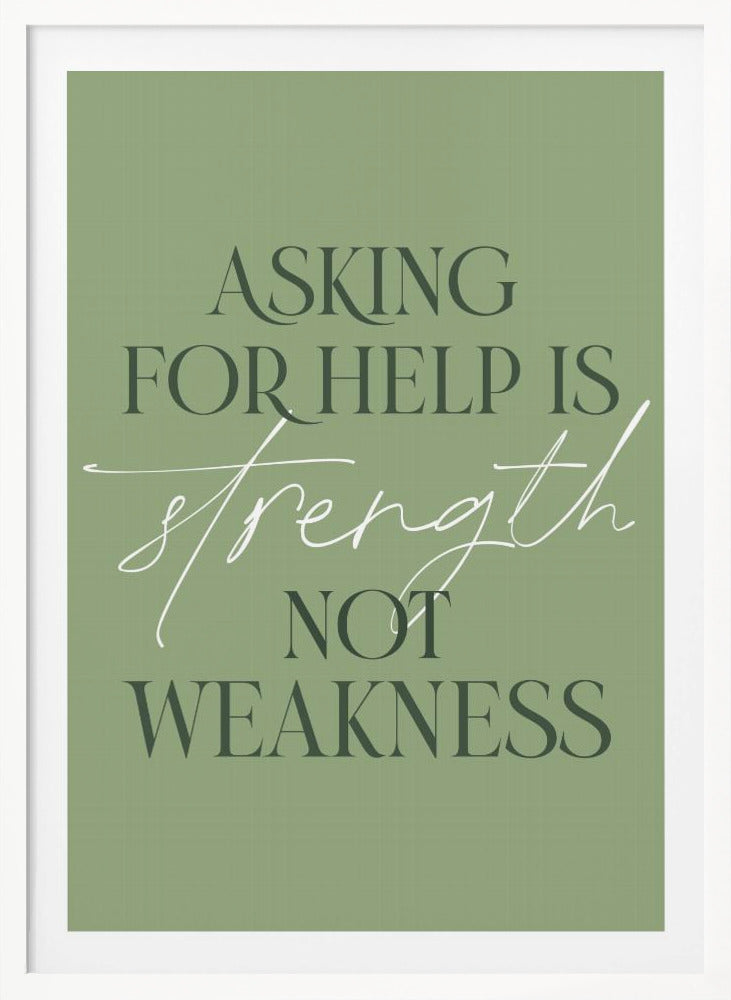 Asking Help - Poster / Art Print