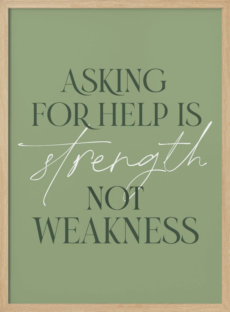 Asking Help - Poster / Art Print