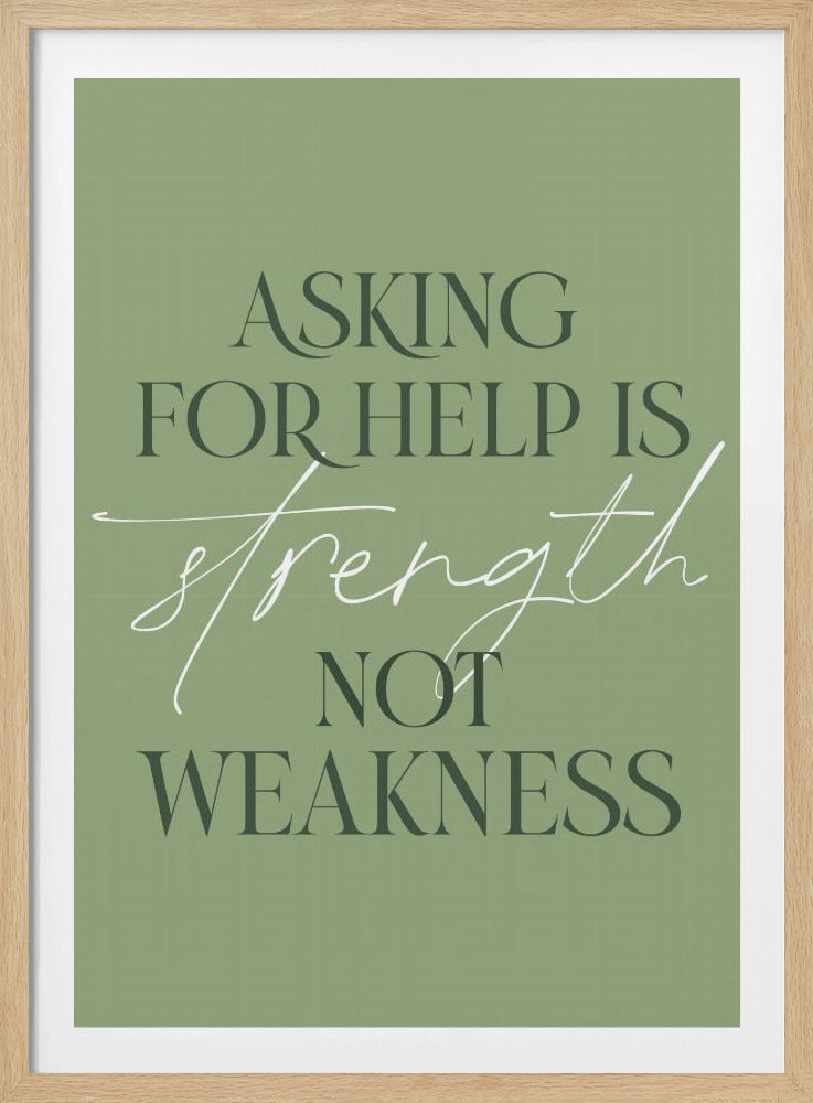 Asking Help - Poster / Art Print