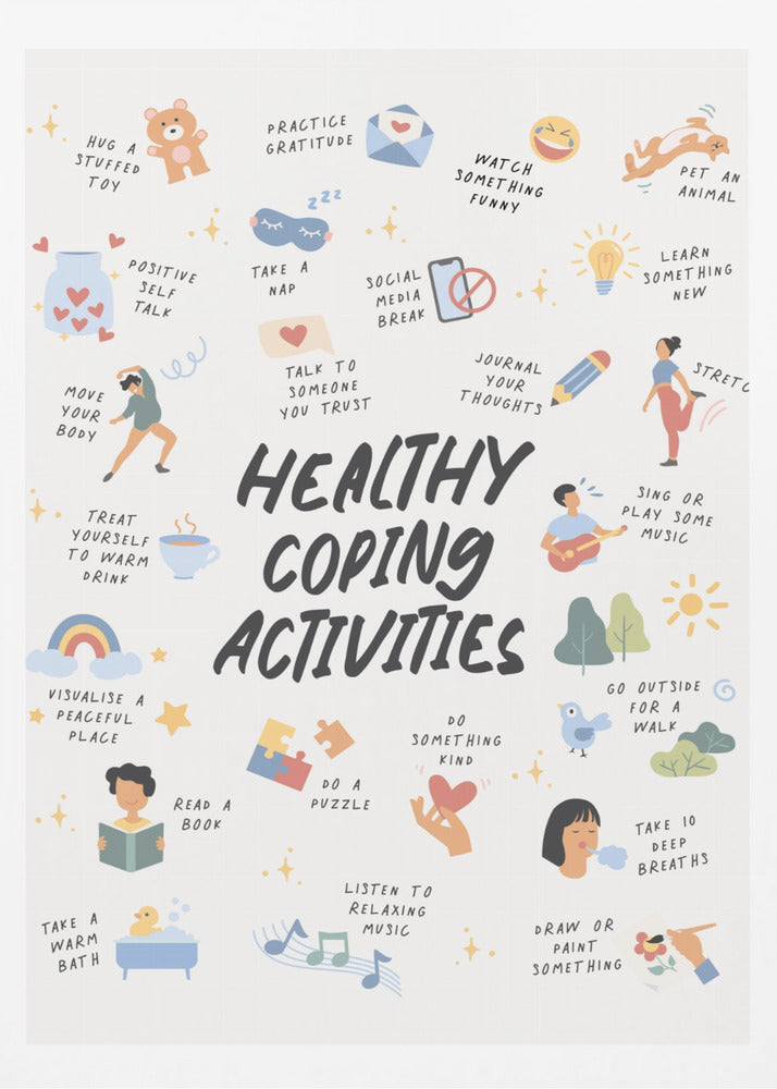 Coping Activities - Poster / Art Print
