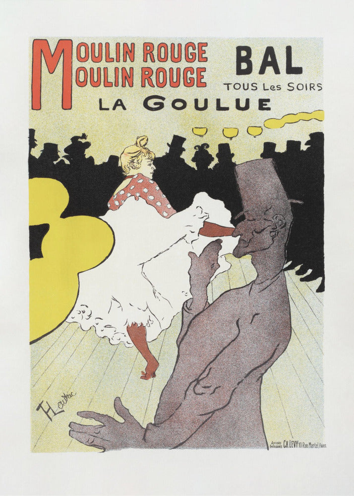Affiche Pour Le Moulin Rouge la Goulue (1898 - Poster / Art Print