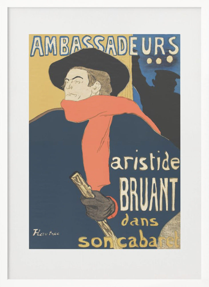 Ambassadeurs Aristide Bruant Dans Son Cabaret (1892) - Poster / Art Print