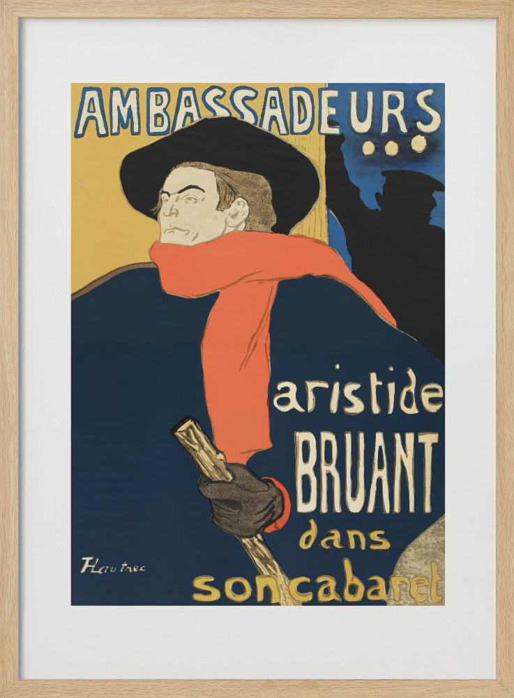 Ambassadeurs Aristide Bruant Dans Son Cabaret (1892) - Poster / Art Print