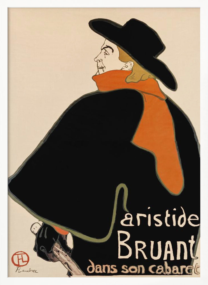 Aristide Bruant In His Cabaret (1893) - Poster / Art Print