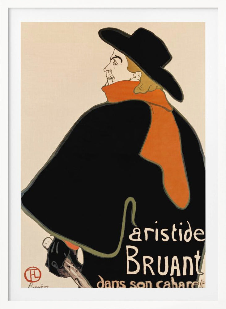 Aristide Bruant In His Cabaret (1893) - Poster / Art Print