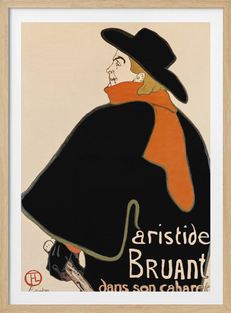Aristide Bruant In His Cabaret (1893) - Poster / Art Print
