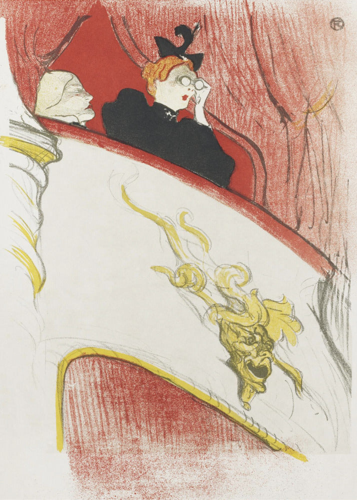 Balcony With a Gilded Grotesque Mask (1894) - Poster / Art Print