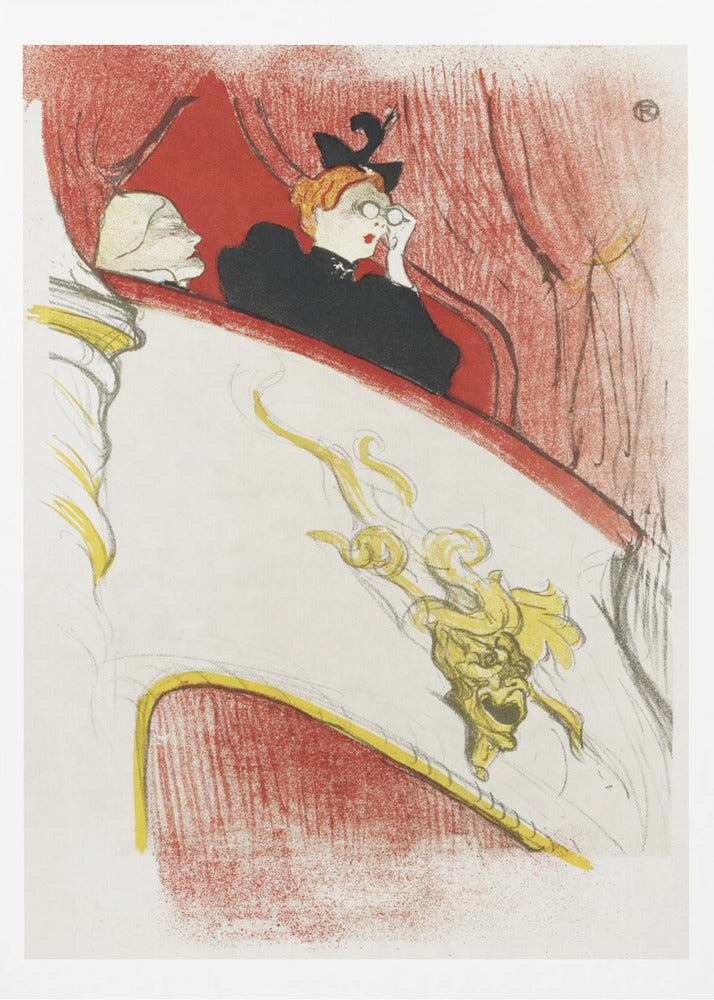 Balcony With a Gilded Grotesque Mask (1894) - Poster / Art Print