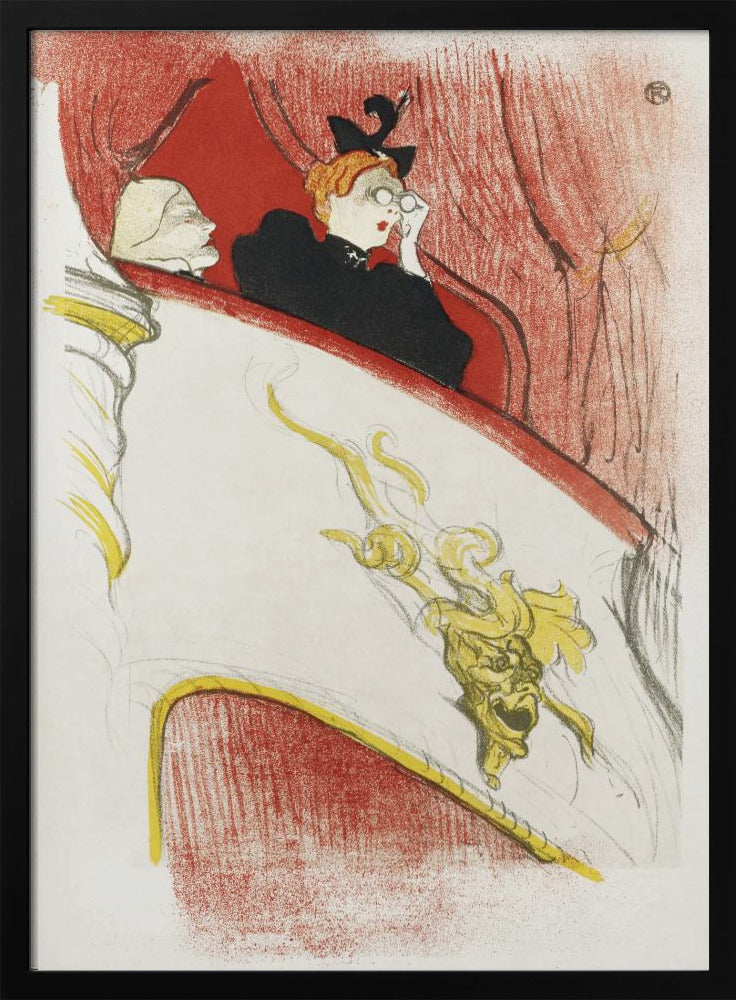 Balcony With a Gilded Grotesque Mask (1894) - Poster / Art Print
