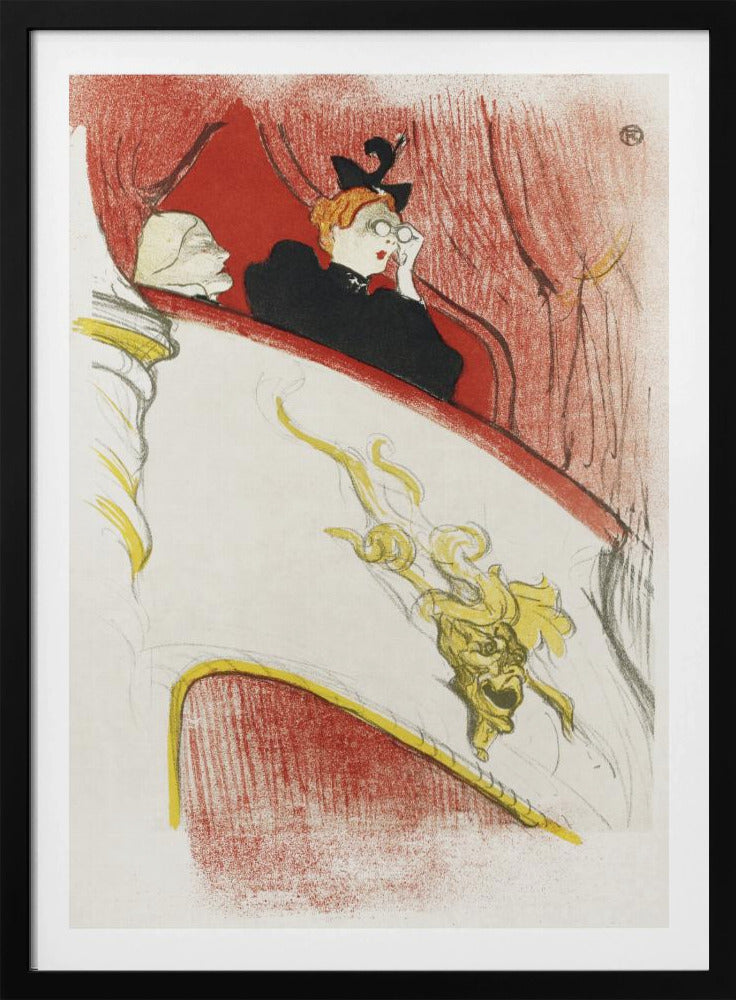 Balcony With a Gilded Grotesque Mask (1894) - Poster / Art Print