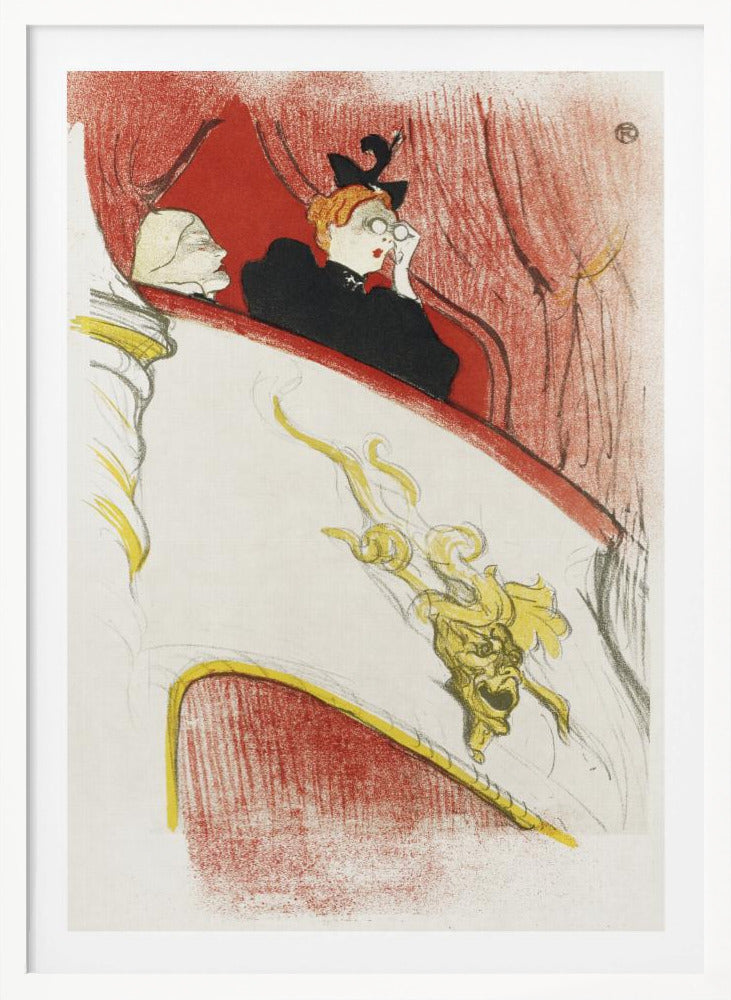 Balcony With a Gilded Grotesque Mask (1894) - Poster / Art Print