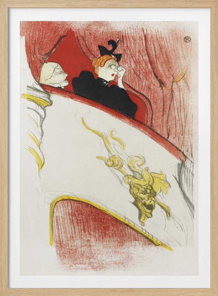 Balcony With a Gilded Grotesque Mask (1894) - Poster / Art Print
