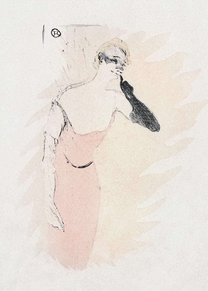 Yvette Guilbert In columbine a Pierrot (1894) - Poster / Art Print