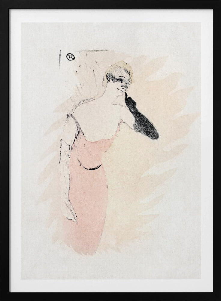 Yvette Guilbert In columbine a Pierrot (1894) - Poster / Art Print