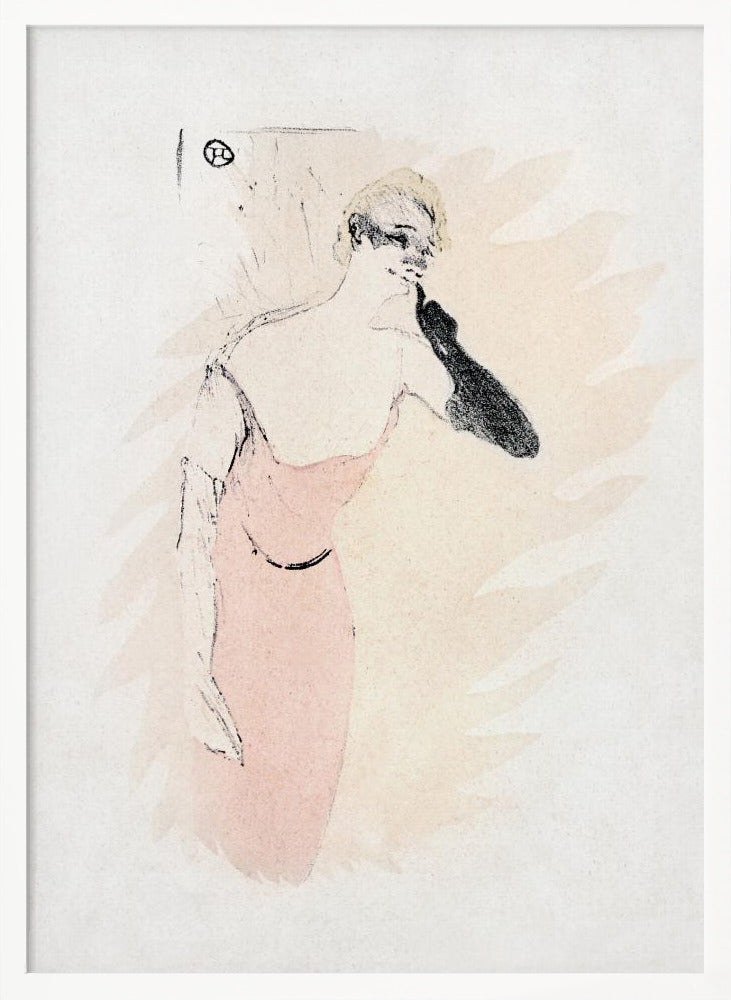 Yvette Guilbert In columbine a Pierrot (1894) - Poster / Art Print