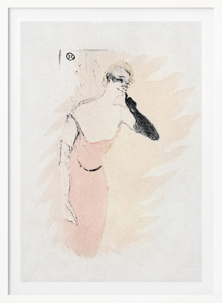 Yvette Guilbert In columbine a Pierrot (1894) - Poster / Art Print